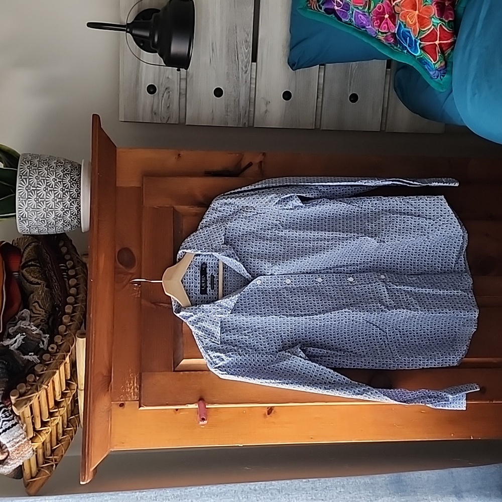 Lauren Ralph Lauren Blue and Yellow Patterned Shirt